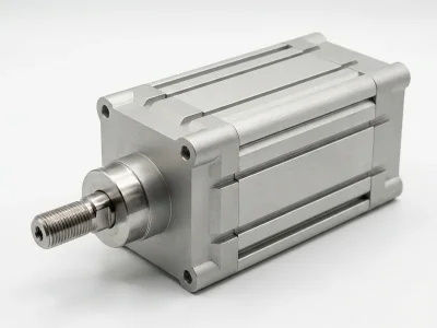 Pneumatikzylinder für Industriedosenöffner wb122 (KI-visualisiert)