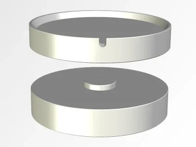 wb122 Zentrierteller 233mm mit Zwischenteller 233mm (KI-visualisiert)